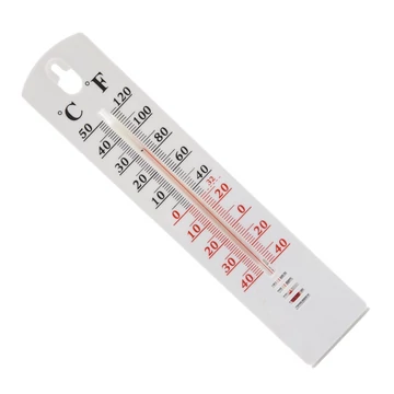 Nagyméretű hagyományos fali hőmérő 40cm műanyag
