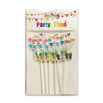 Partidekor Happy Birthday felirat 6db