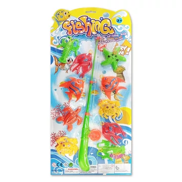 Ügyességi játék horgászbot halakkal 42cm
