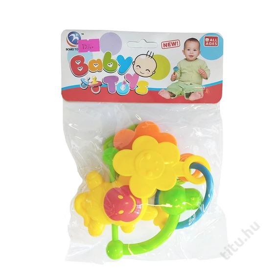 Baba játék csörgő 2db virág