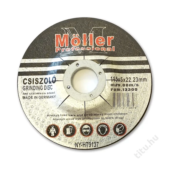 Csiszolókorong fémhez 115mm