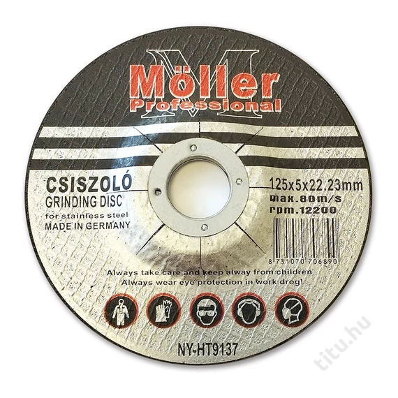 Csiszolókorong fémhez 125mm