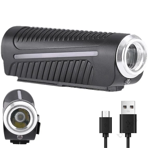 Bicikli első LED lámpa kerékpár első lámpa zseblámpa - tölthető