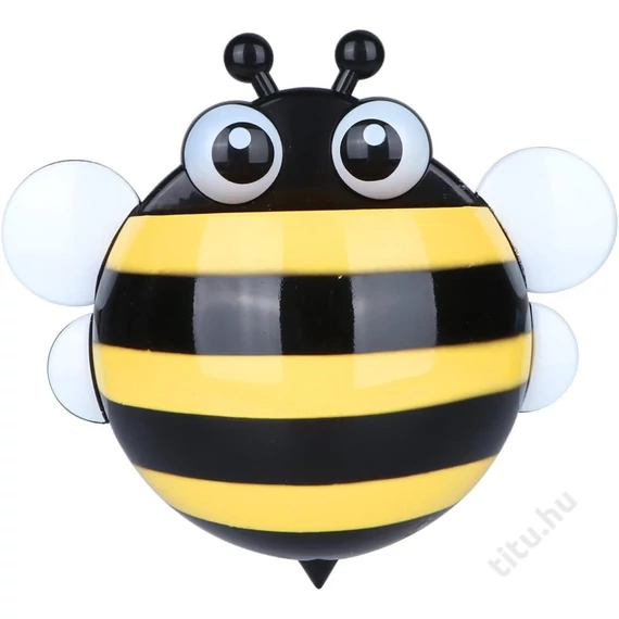 Fogkefe tartó tapadókorongos - méhecske sárga