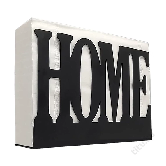 Szalvétatartó HOME - fekete