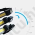 Kép 3/3 - COB LED fejlámpa kerékpáros fejlámpa USB tölthető Extrém fénnyel