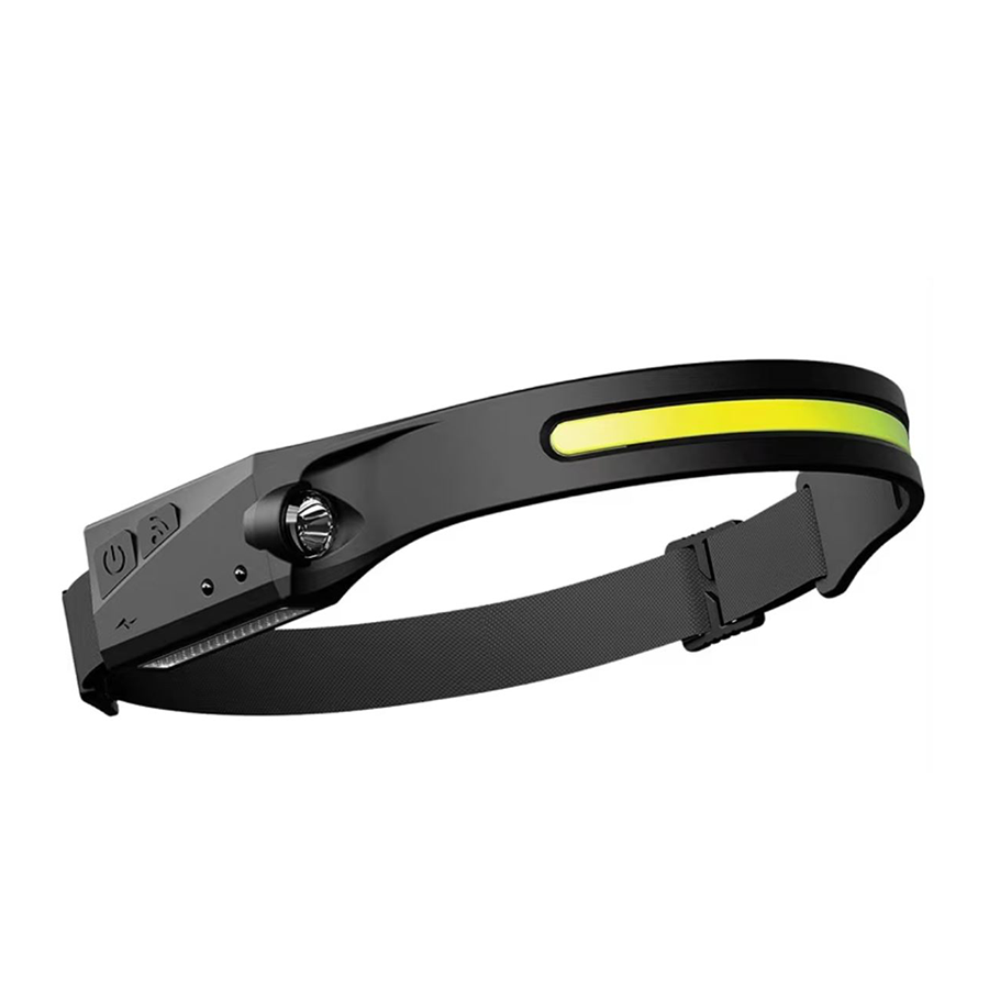 Tölthető fejlámpa COB LED mozgásérzékelővel